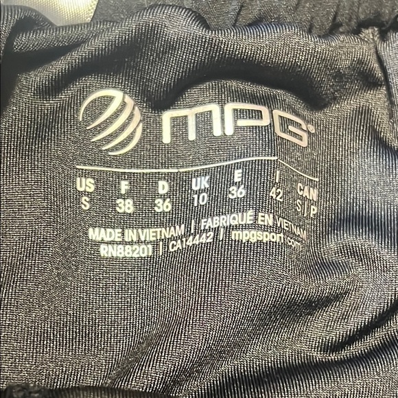 MPG Black Athletic Shorts with Elastic Waistband.  Size Small - Picture 3 of 11